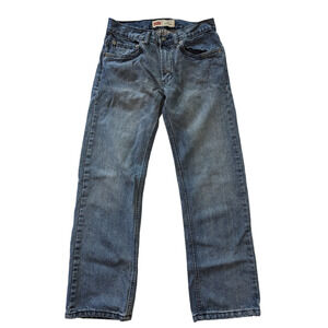 Levi's 505 Straight Blue Jeans Size 28 x 28 16 Reg Boys -0723B114